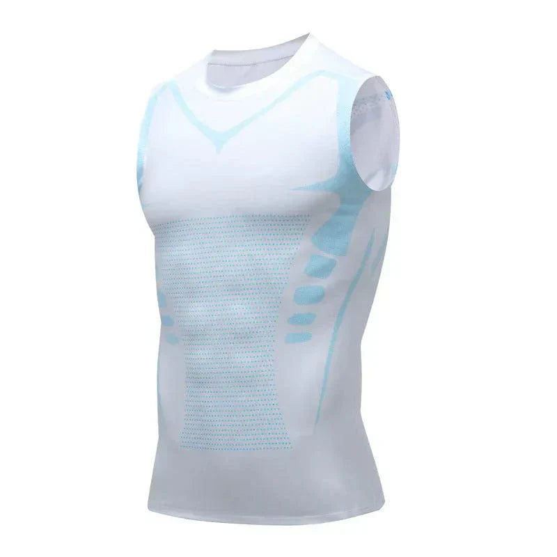 CoreSculpt | Compressie-afslankvest voor heren - Mouwloze Shaper Tank voor sportschool, lichaamshouding en buikspiercontrole