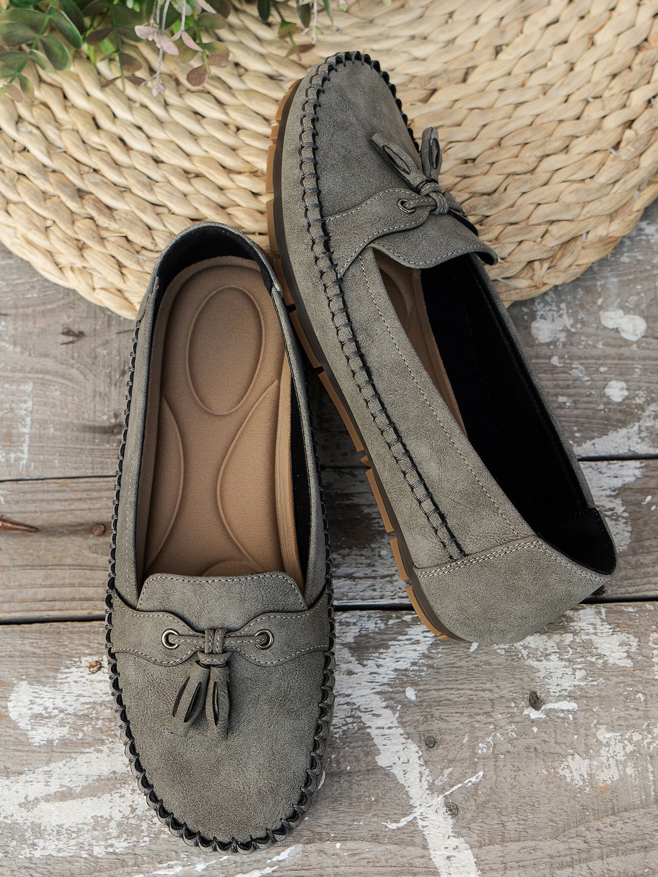 Voxa | Vrouwen Vintage Loafers - Stijlvolle Comfort Slip-On Schoenen