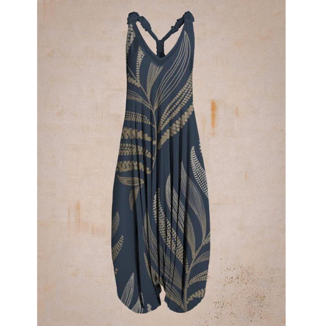 Matika | Jumpsuit, ademend, mouwloos en bedrukt - comfortabel, stijlvol