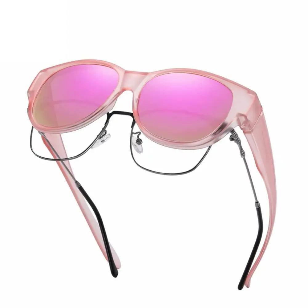 ShadeOver | Gepolariseerde zonnebrillen voor brildragers – Overglazen, cat-eye-stijl, UV-bescherming