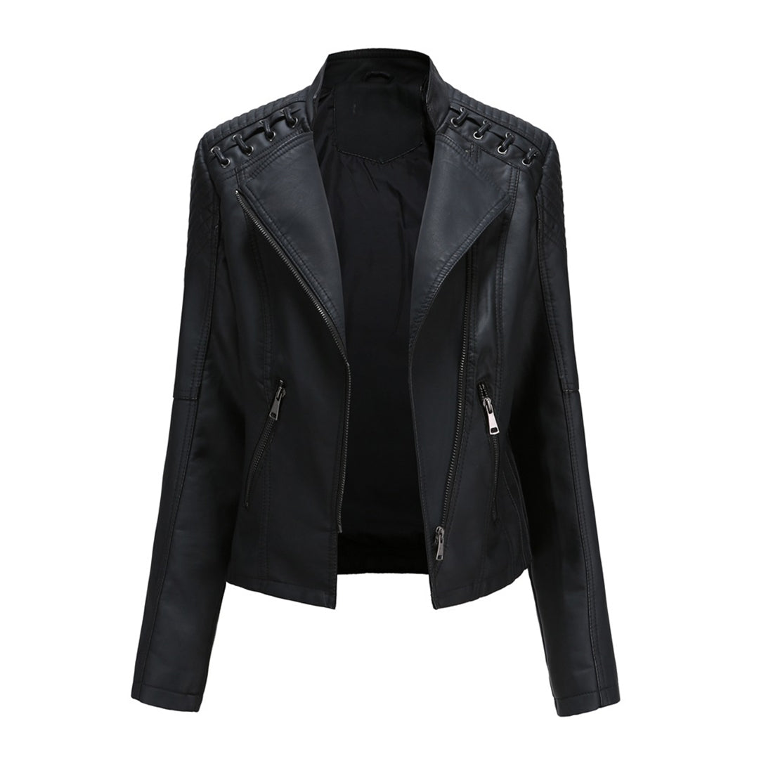 Florenza | Leren motorjack voor dames – Stijlvol motorjack met ritssluiting, lichtgewicht en casual bovenkleding