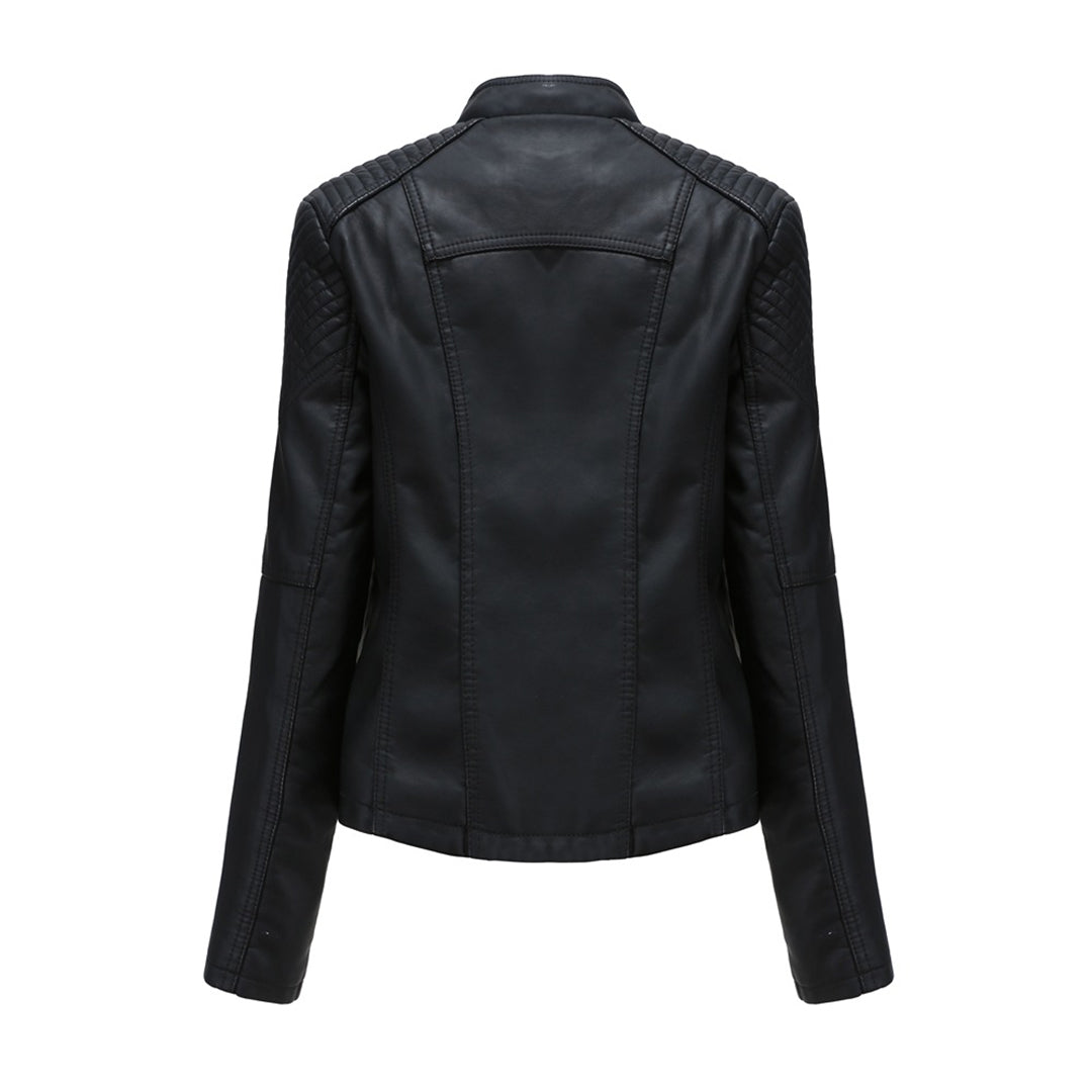 Florenza | Leren motorjack voor dames – Stijlvol motorjack met ritssluiting, lichtgewicht en casual bovenkleding