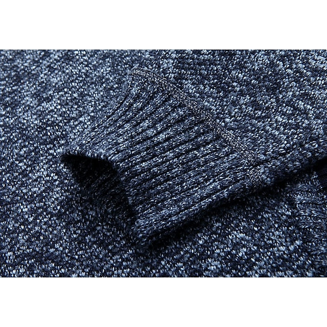 Jarnel | Gebreide heren trui met rits en hoge hals - Comfortabel, warm, casual en stijlvol breigoed