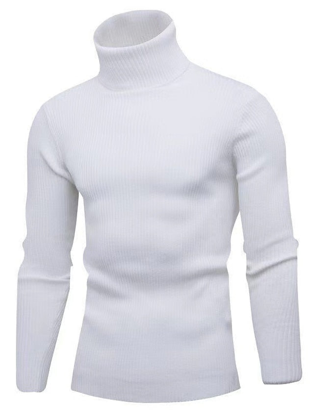Tomy | Heren wollen coltrui - Stijlvolle Warme Trui, Hoge Hals Knitwear, Zachte Slim Fit Casual Trui