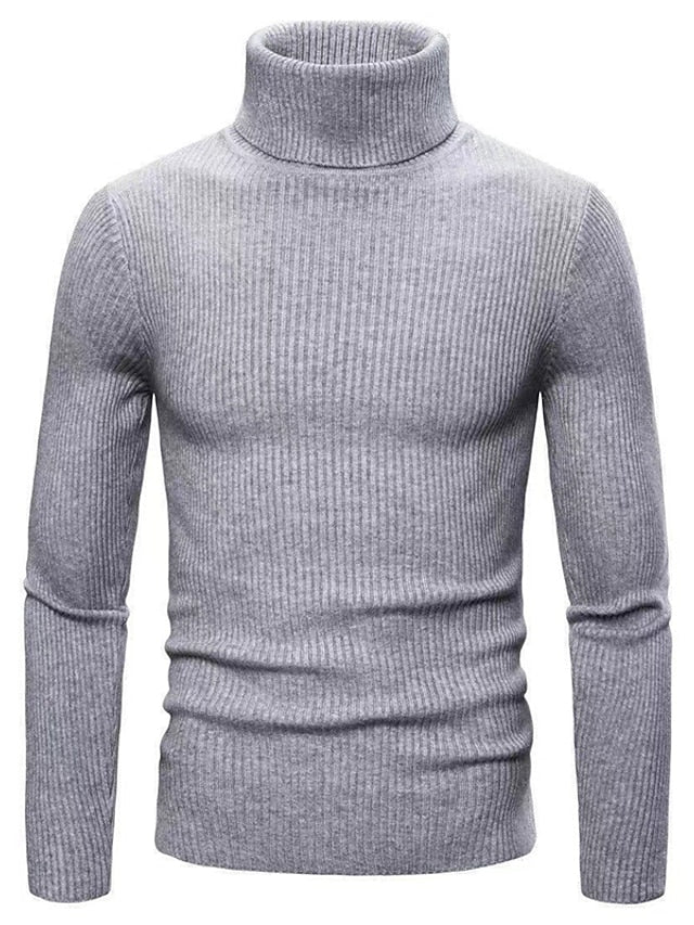 Tomy | Heren wollen coltrui - Stijlvolle Warme Trui, Hoge Hals Knitwear, Zachte Slim Fit Casual Trui