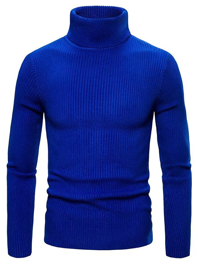 Tomy | Heren wollen coltrui - Stijlvolle Warme Trui, Hoge Hals Knitwear, Zachte Slim Fit Casual Trui