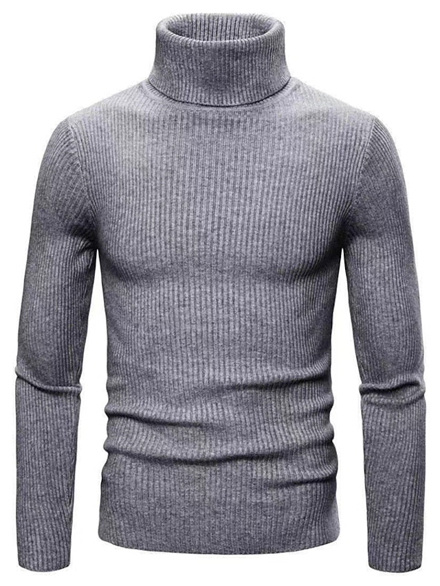 Tomy | Heren wollen coltrui - Stijlvolle Warme Trui, Hoge Hals Knitwear, Zachte Slim Fit Casual Trui