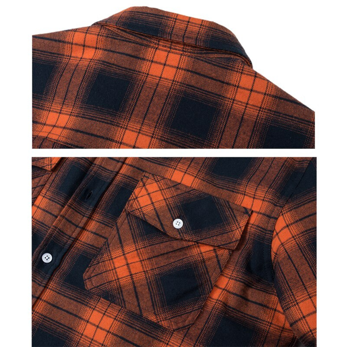 Corvin | Heren fleece gevoerd geruit overhemdjasje – Warm overhemd met lange mouwen en knopen