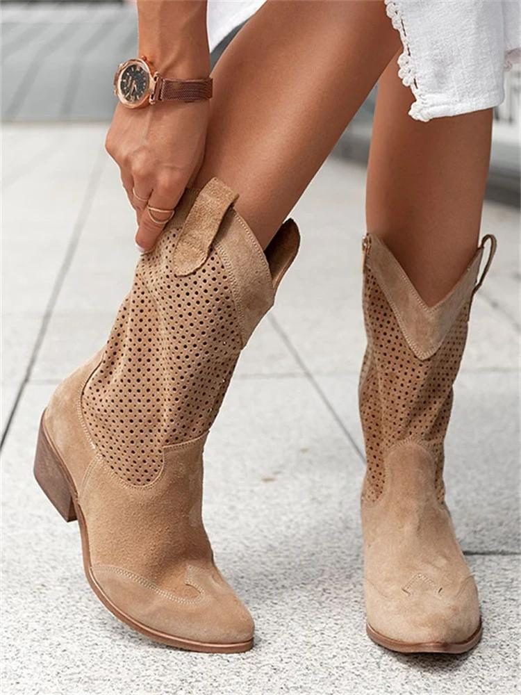 Cybil | Cowboylaarzen voor dames - Ademende westernlaarzen voor comfort en stijl