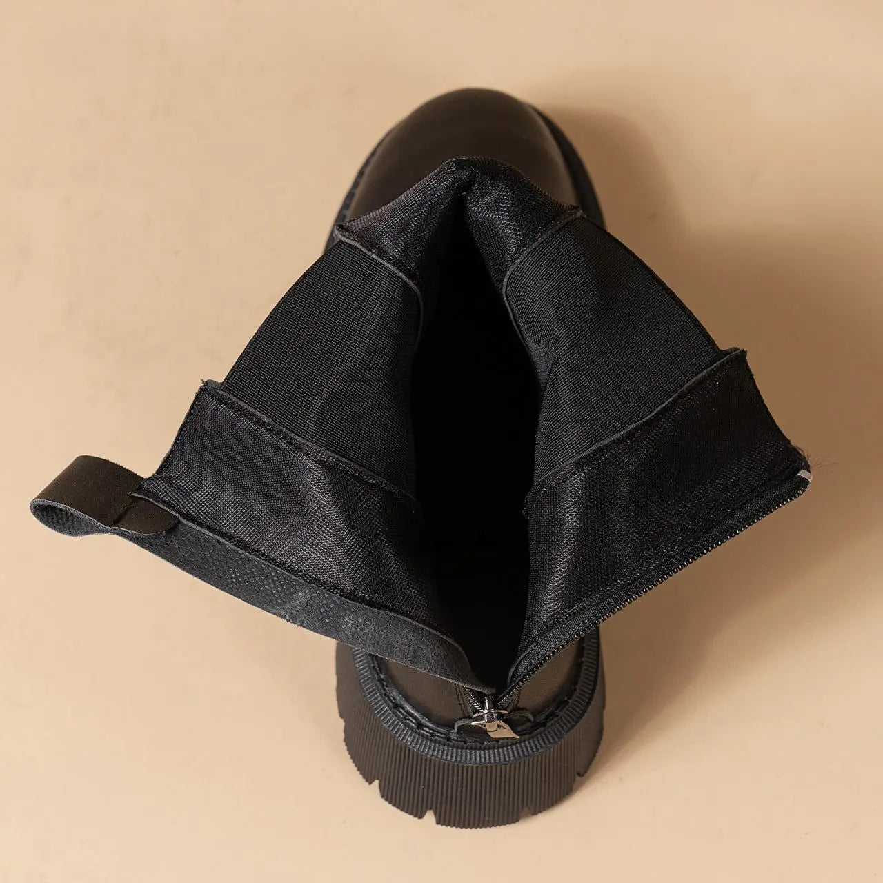 VexStep | Leren antislip Chelsea platformlaarzen voor dames - Waterdichte, comfortabele enkellaarzen