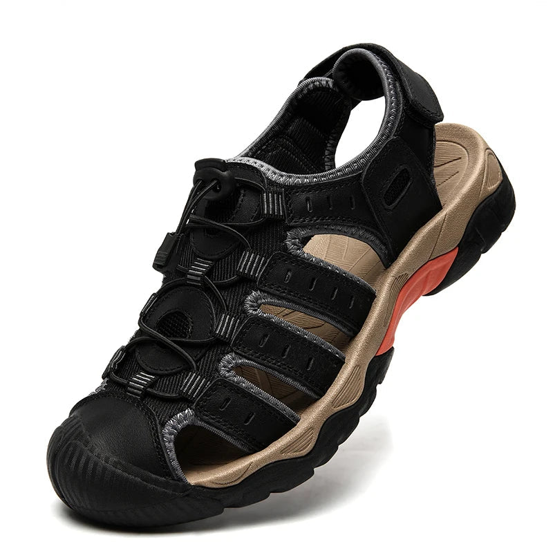 ComforTrek | Leren herensandalen - duurzaam en ademend zomerschoeisel