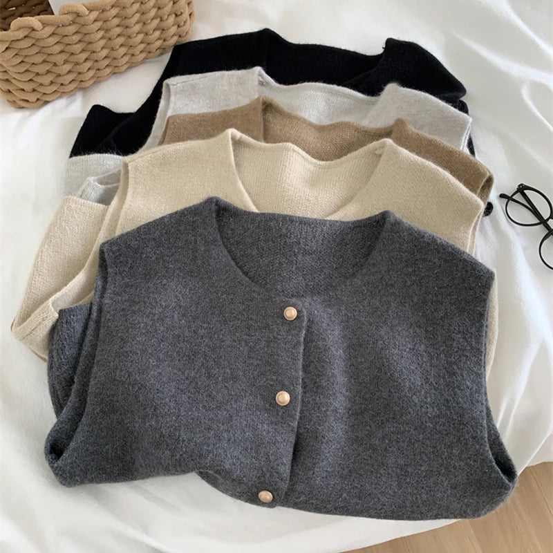 Ivena | Vrouwen Merino Wol Gilet - Mouwloos Gebreid Vest, Warme Laag voor Herfst & Winter