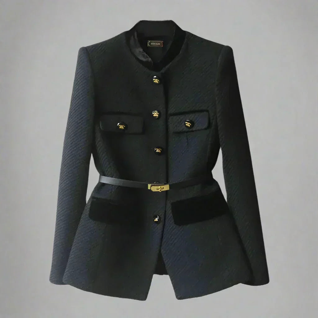 Maelis | Tijdloze damesjas, lange mouwen, klassieke pasvorm, wolmix, elegante bovenkleding