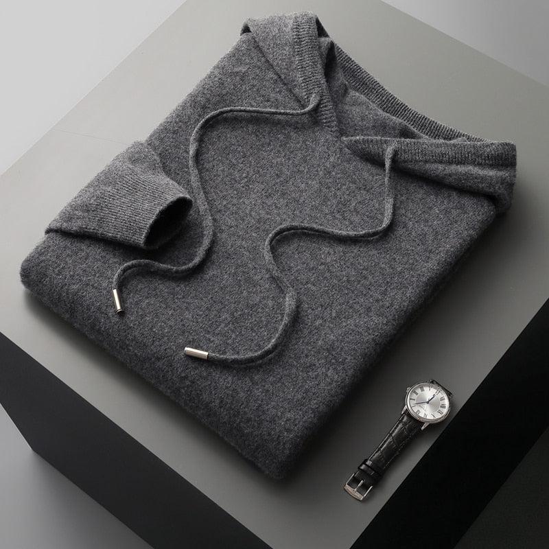 Brasken | Merino Wool Hoodie voor heren - Lichtgewicht, ademend, geurbestendig voor buiten