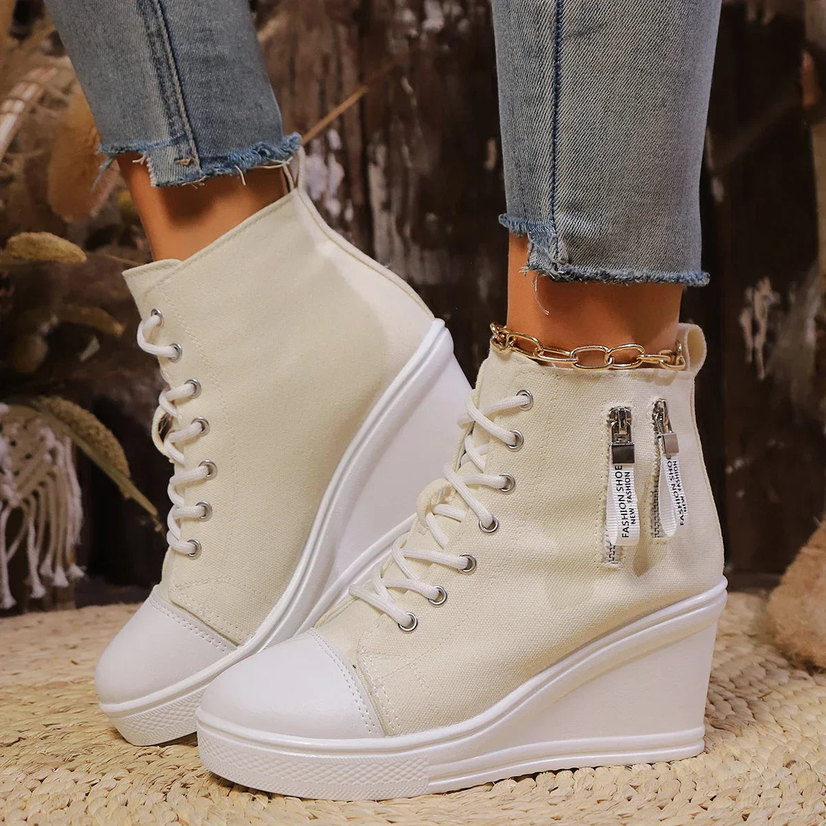 Ventra | Elegante damesschoenen met sleehak - Casual Comfort, Platform Schoenen