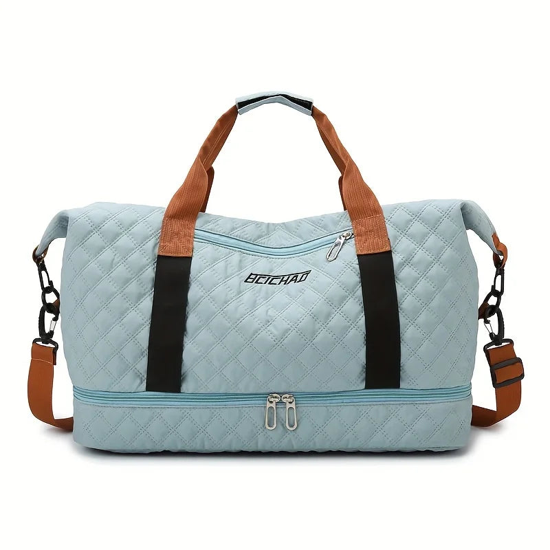 VaultVoyage | Grote reistas met schoenenvak - duurzame nylon weekendtas