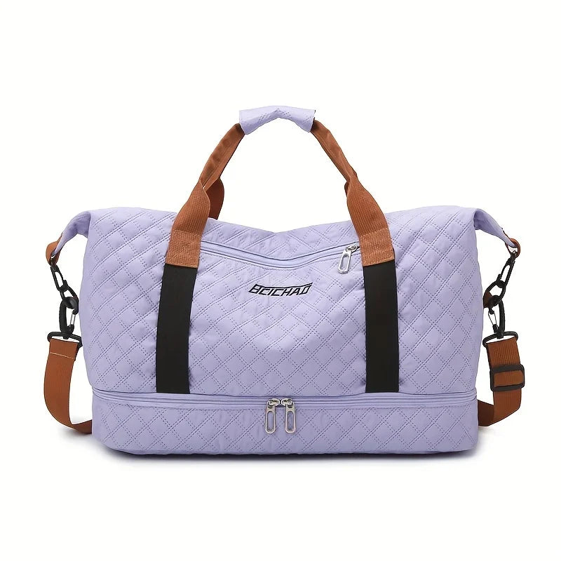 VaultVoyage | Grote reistas met schoenenvak - duurzame nylon weekendtas