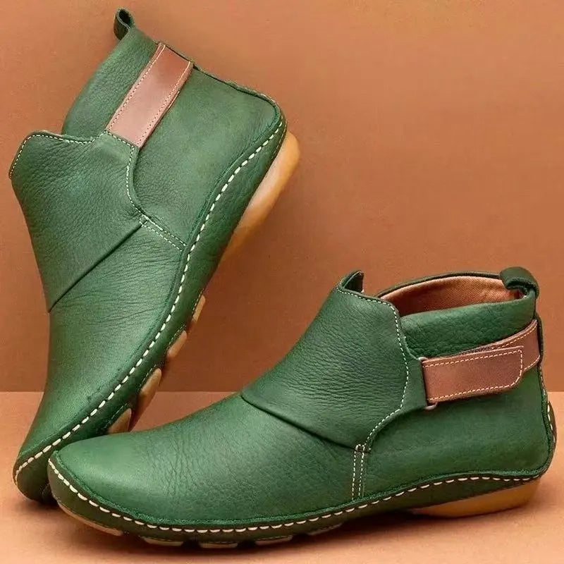 FlexBoot | Orthopedische lederen enkellaarzen voor dames - comfortabele modeschoenen voor wandelen en pijnverlichting