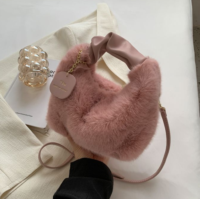 Viora | Handtas van kunstbont voor dames - elegante en zachte designertas voor modieuze outfits