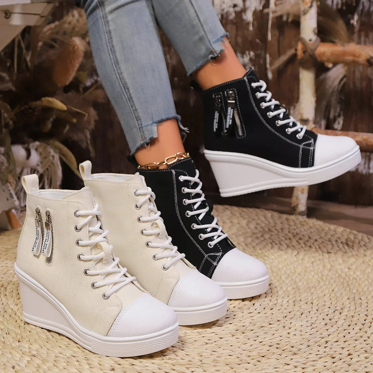 Ventra | Elegante damesschoenen met sleehak - Casual Comfort, Platform Schoenen