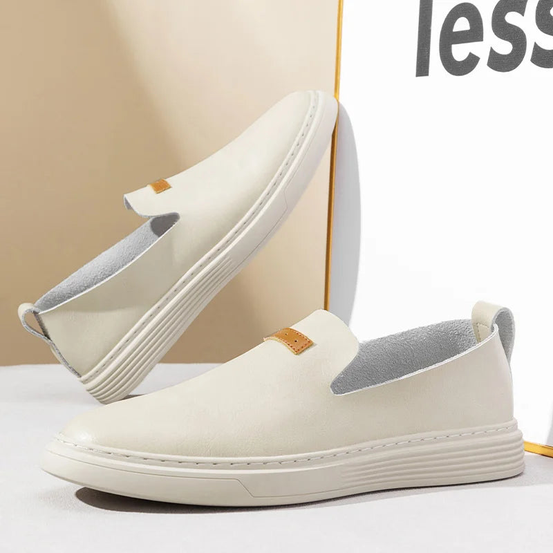 SlipLux | Herenloafers - Leer, Gemakkelijk Slip-On Comfort, Casual geklede schoenen