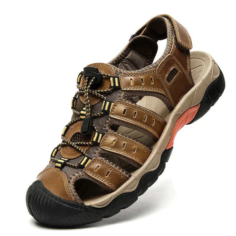 ComforTrek | Leren herensandalen - duurzaam en ademend zomerschoeisel
