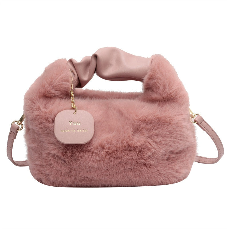Viora | Handtas van kunstbont voor dames - elegante en zachte designertas voor modieuze outfits