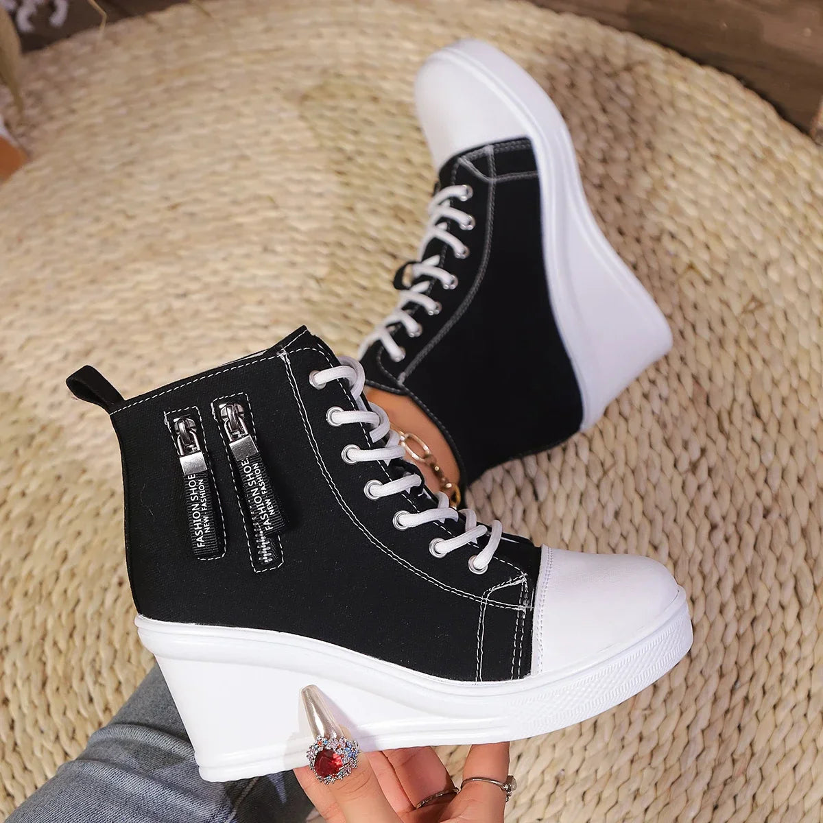 Ventra | Elegante damesschoenen met sleehak - Casual Comfort, Platform Schoenen