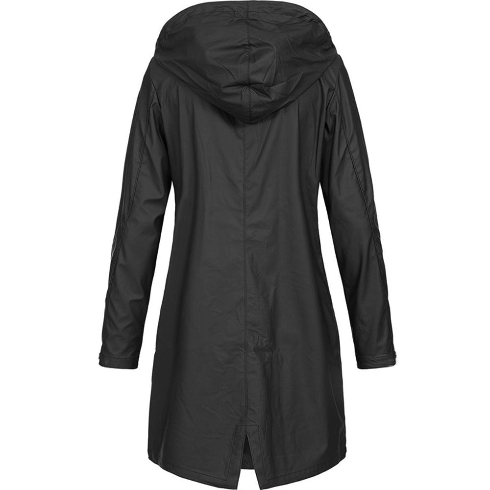 Eefje | Waterdichte regenjas met capuchon, lichtgewicht, winddicht, casual outdoor- en reisjack