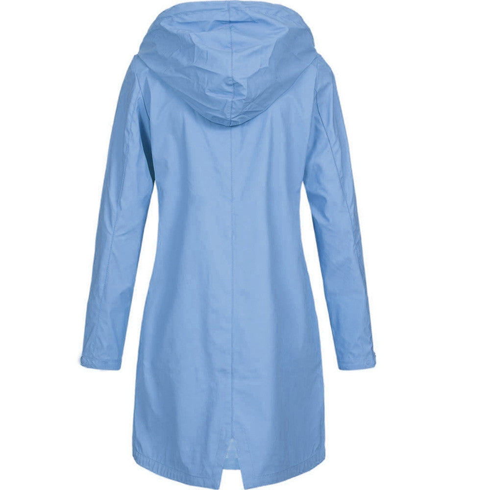 Eefje | Waterdichte regenjas met capuchon, lichtgewicht, winddicht, casual outdoor- en reisjack