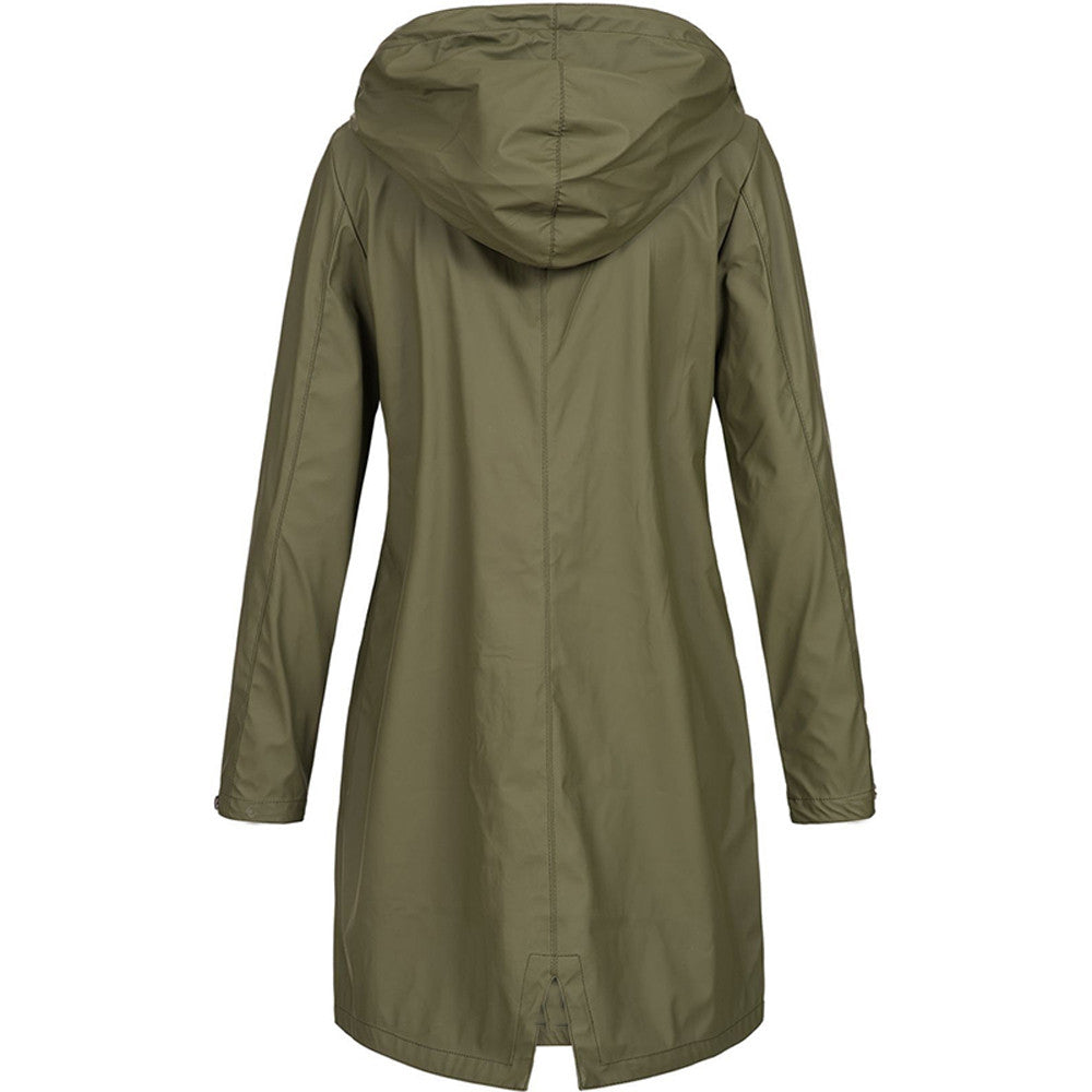 Eefje | Waterdichte regenjas met capuchon, lichtgewicht, winddicht, casual outdoor- en reisjack