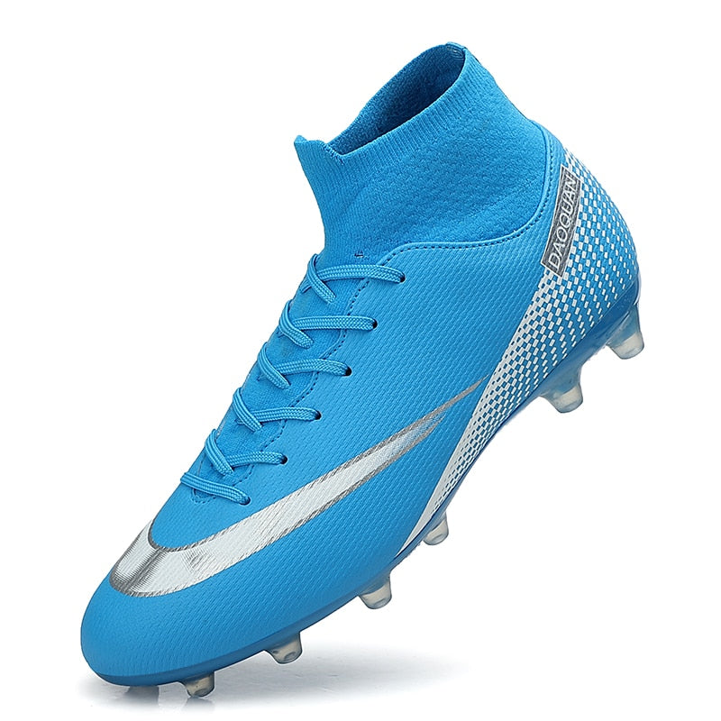 GripStrike | Heren Voetbalschoenen Hoge Enkel - Ademende Outdoor Voetbalschoenen, Antislip Turf Trainers