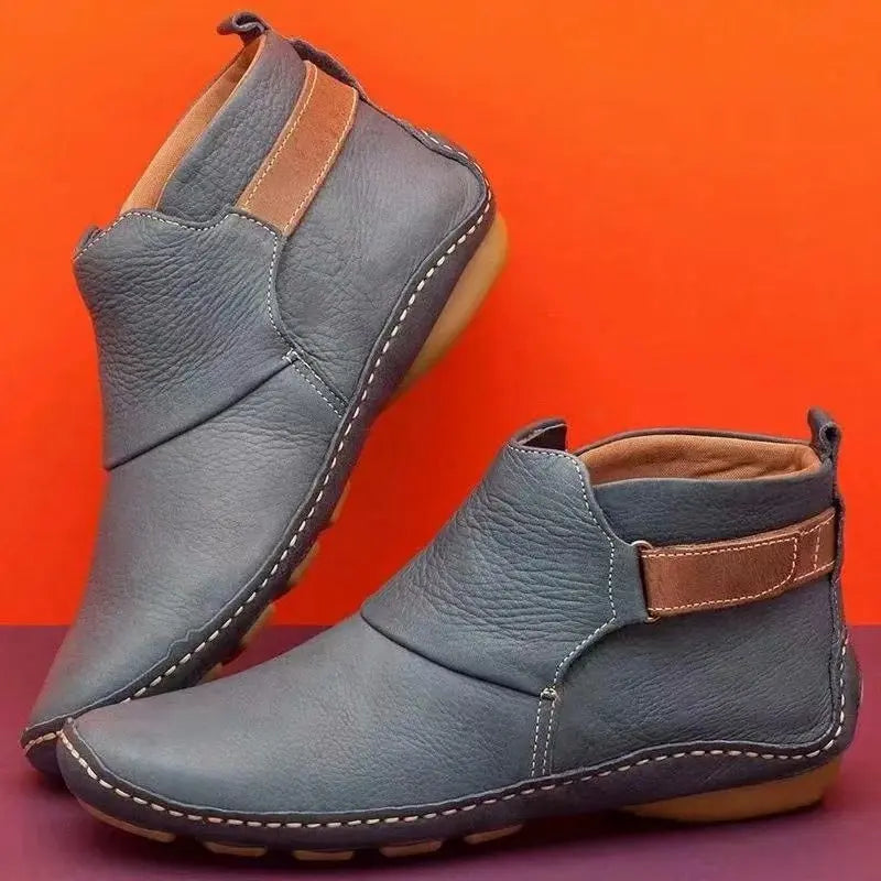 FlexBoot | Orthopedische lederen enkellaarzen voor dames - comfortabele modeschoenen voor wandelen en pijnverlichting