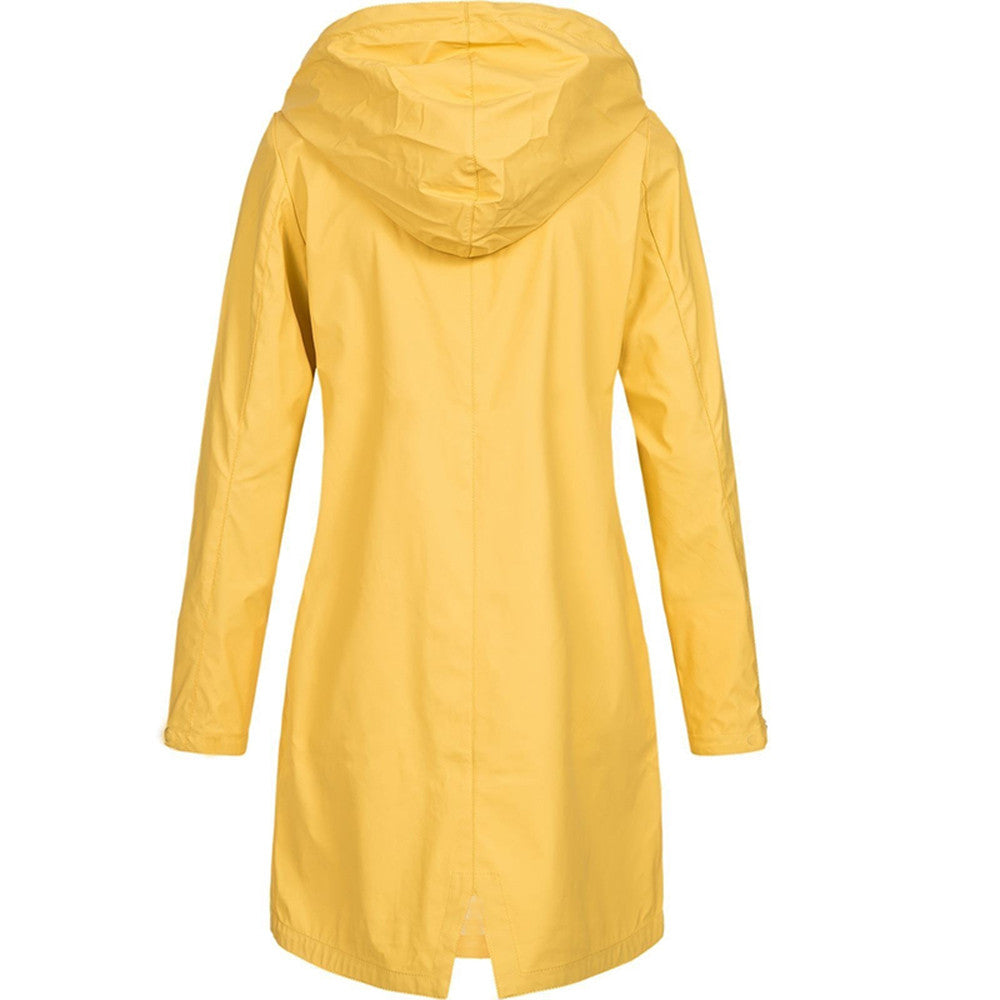 Eefje | Waterdichte regenjas met capuchon, lichtgewicht, winddicht, casual outdoor- en reisjack