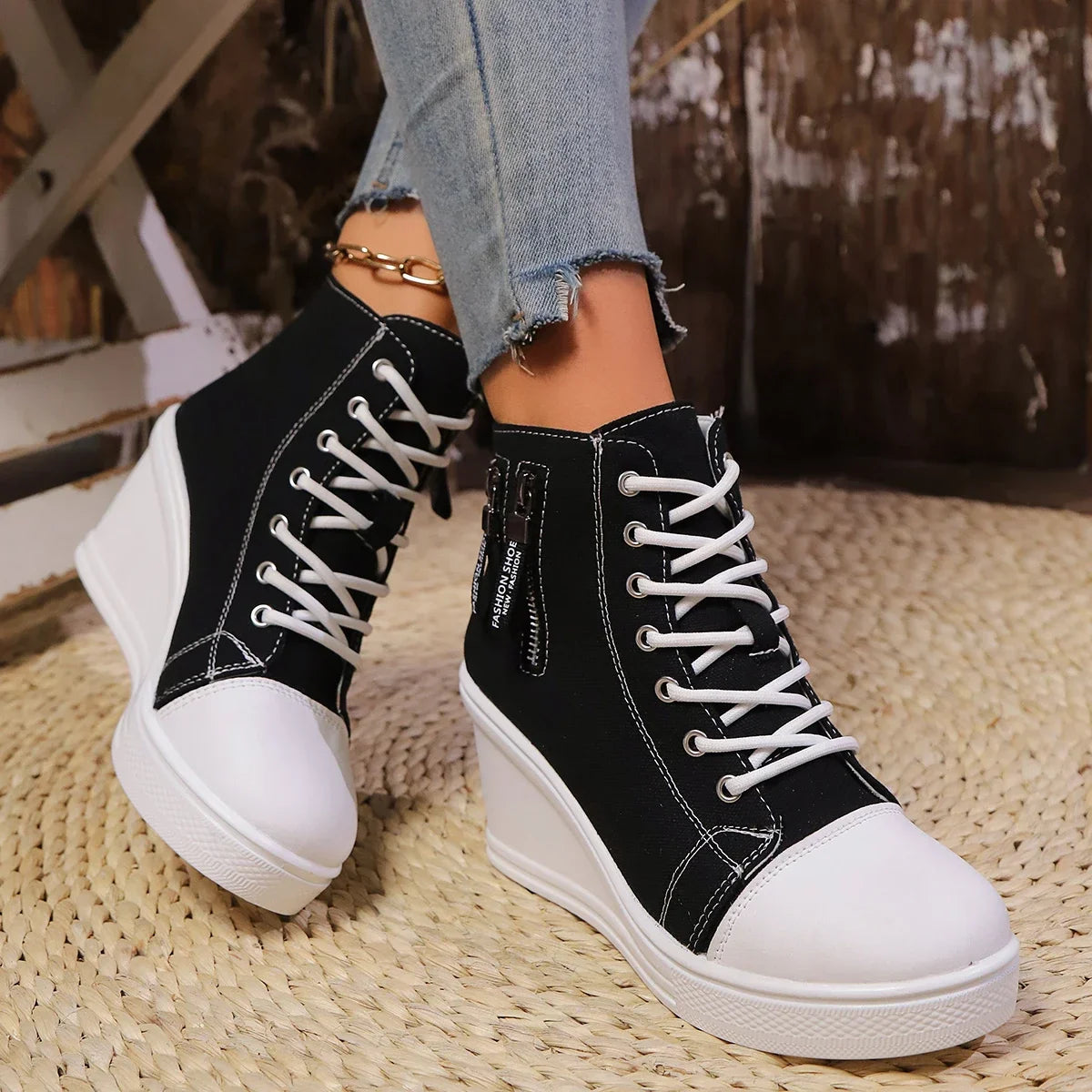 Ventra | Elegante damesschoenen met sleehak - Casual Comfort, Platform Schoenen