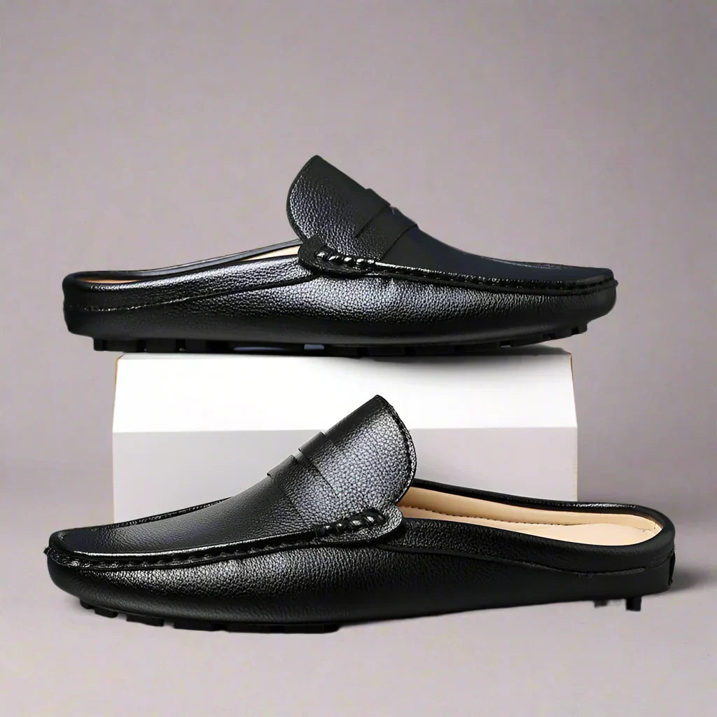 Daxton | Ademende Slip-On Leren Loafers voor Mannen - Comfortabele Casual Schoenen