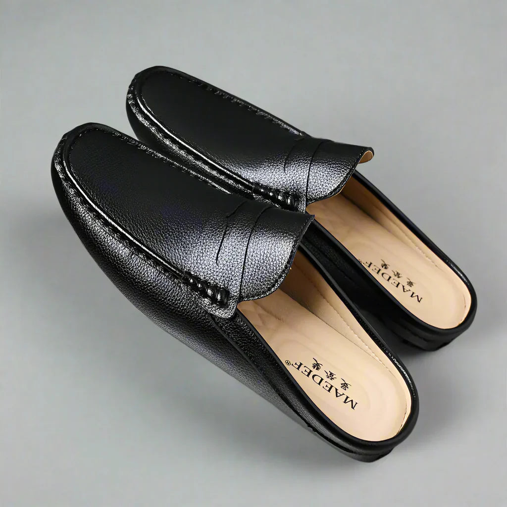 Daxton | Ademende Slip-On Leren Loafers voor Mannen - Comfortabele Casual Schoenen