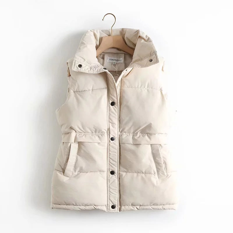 Jaelis | Gewatteerde Bodywarmer voor dames - Stijlvolle mouwloze jas, lichtgewicht, warm, puffervest