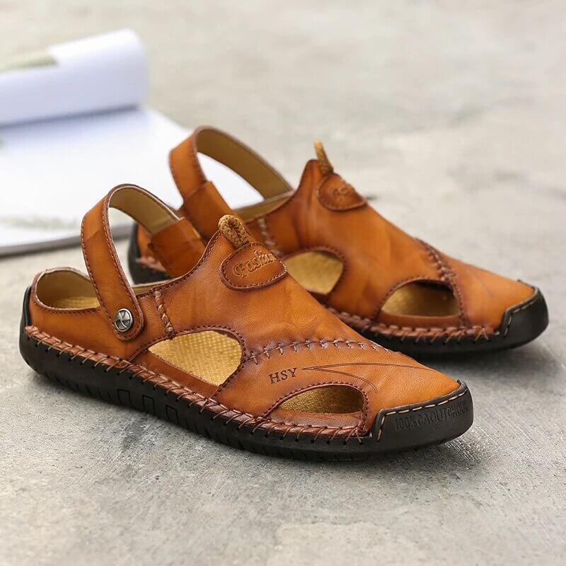 Jorund | Orthopedische herensandalen - Lichtgewicht flexibel PU leer