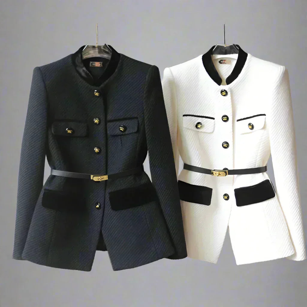 Maelis | Tijdloze damesjas, lange mouwen, klassieke pasvorm, wolmix, elegante bovenkleding