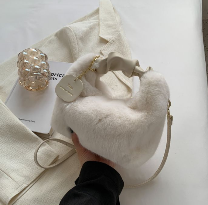 Viora | Handtas van kunstbont voor dames - elegante en zachte designertas voor modieuze outfits