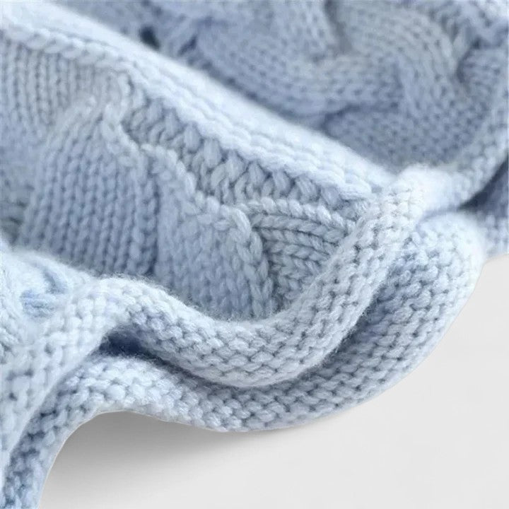 Astriel | Chique kabeltrui voor dames – zachte pullover met hoge hals, comfortabel en stijlvol