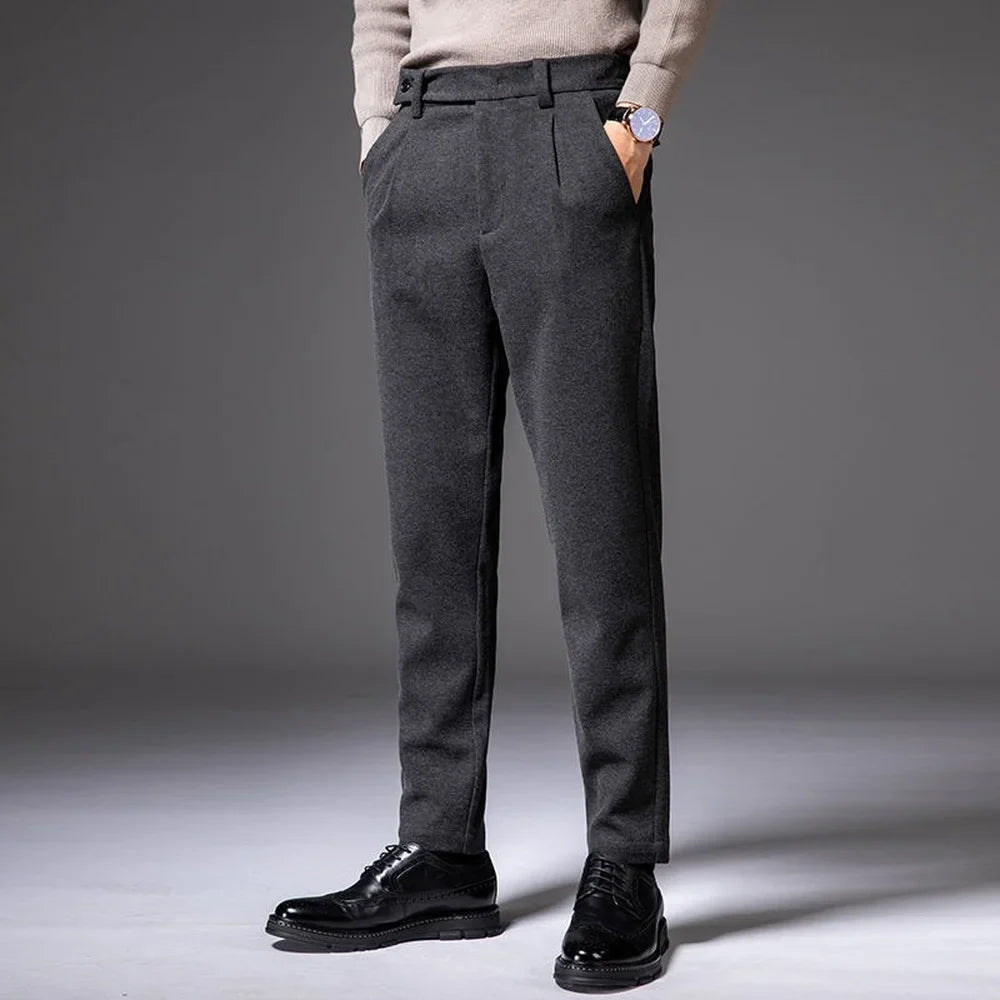 Petar | Casual slim fit broek voor heren - soepele stretchstof – klassieke pasvorm