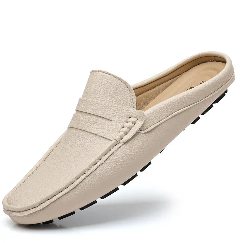 Daxton | Ademende Slip-On Leren Loafers voor Mannen - Comfortabele Casual Schoenen