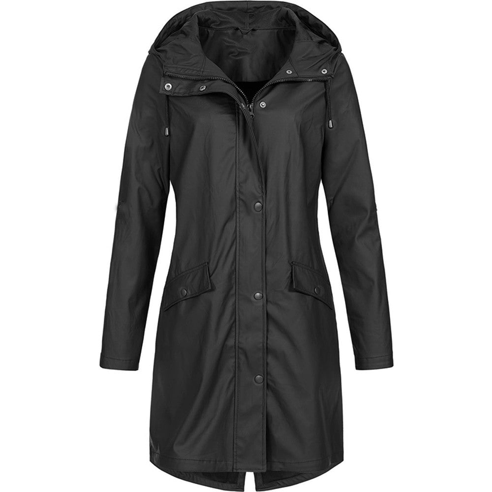 Eefje | Waterdichte regenjas met capuchon, lichtgewicht, winddicht, casual outdoor- en reisjack