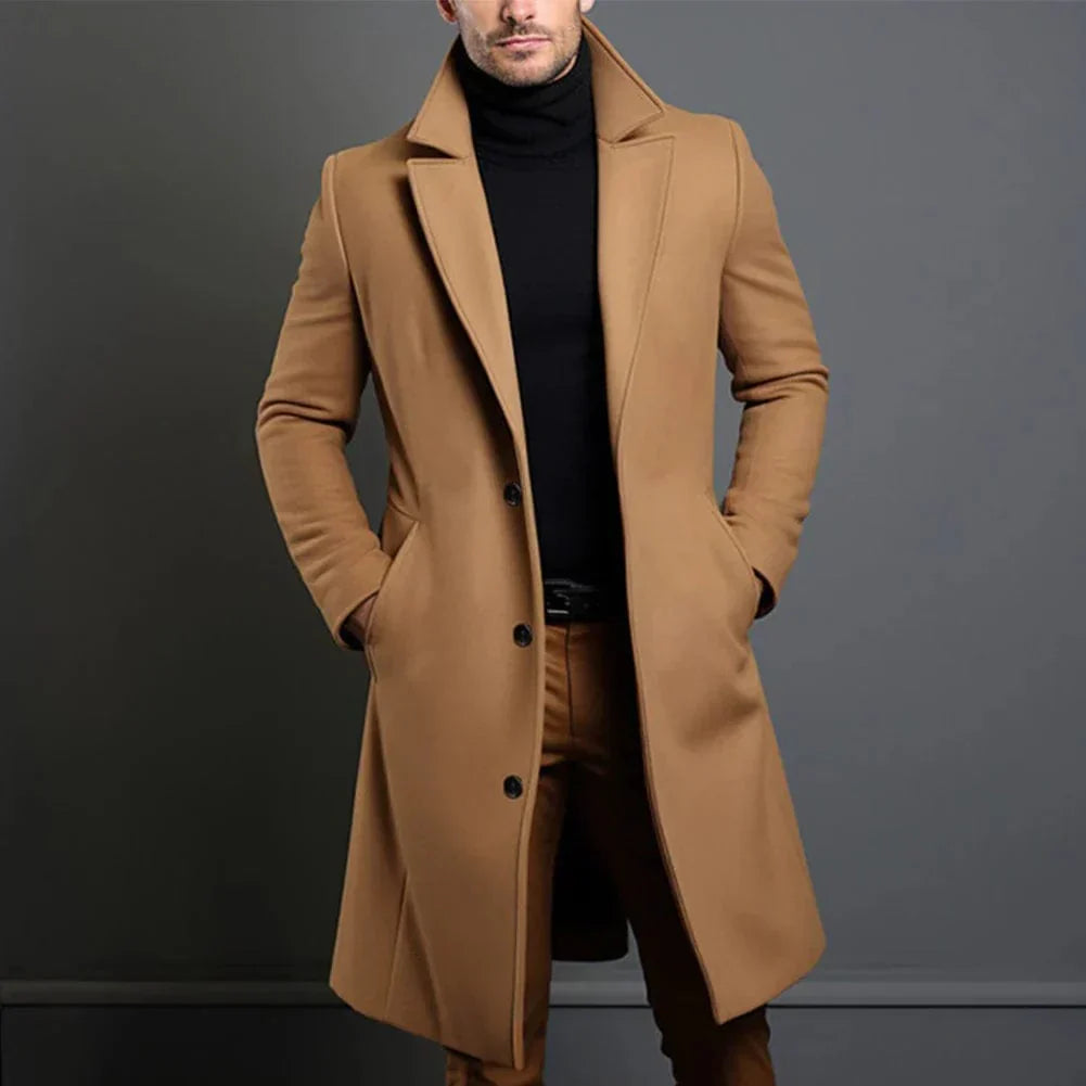 Cristan | Klassieke trenchcoat voor heren – Waterdichte overjas voor herfst en winter, elegante bovenkleding