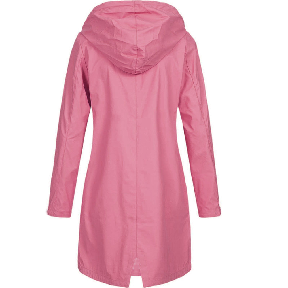 Eefje | Waterdichte regenjas met capuchon, lichtgewicht, winddicht, casual outdoor- en reisjack