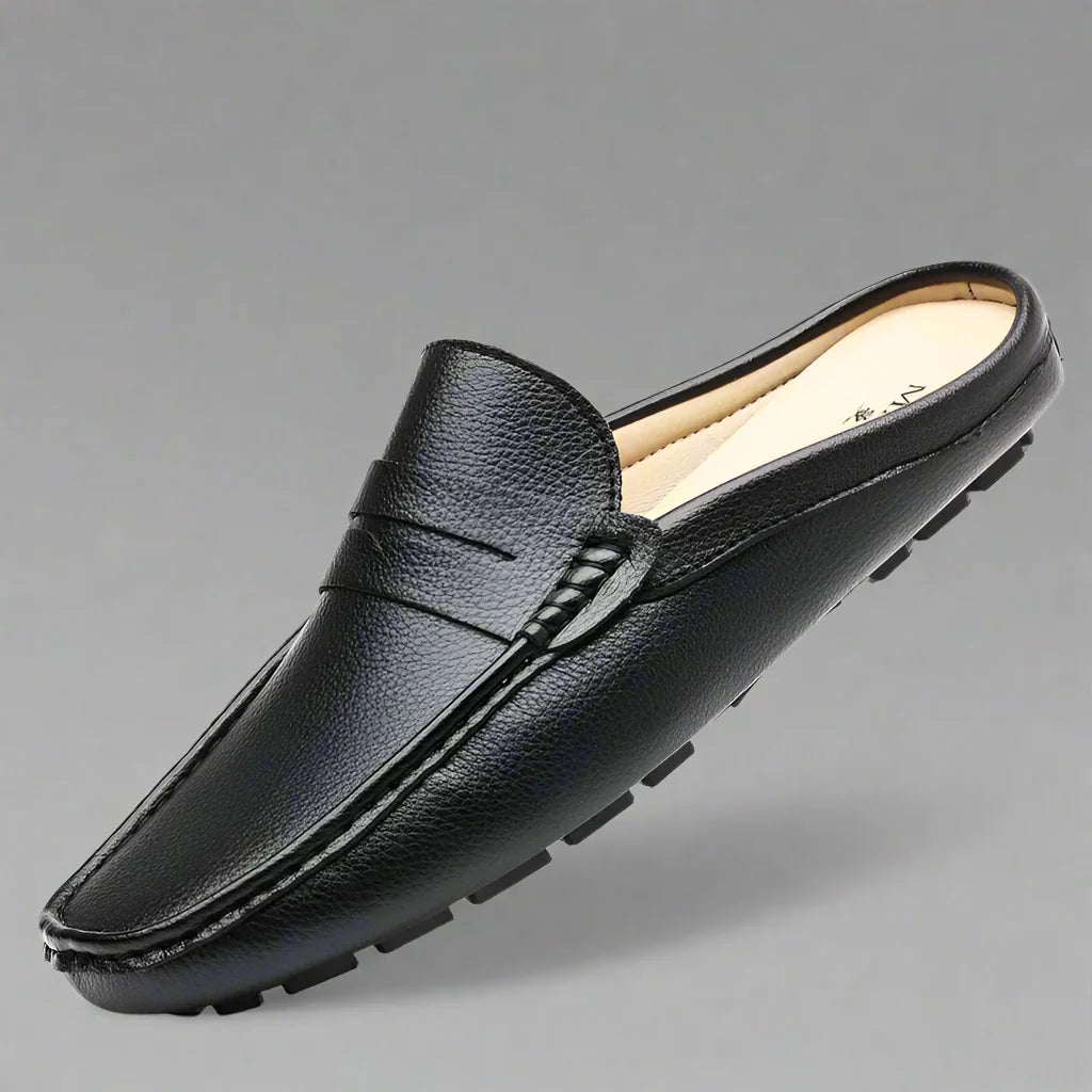 Daxton | Ademende Slip-On Leren Loafers voor Mannen - Comfortabele Casual Schoenen