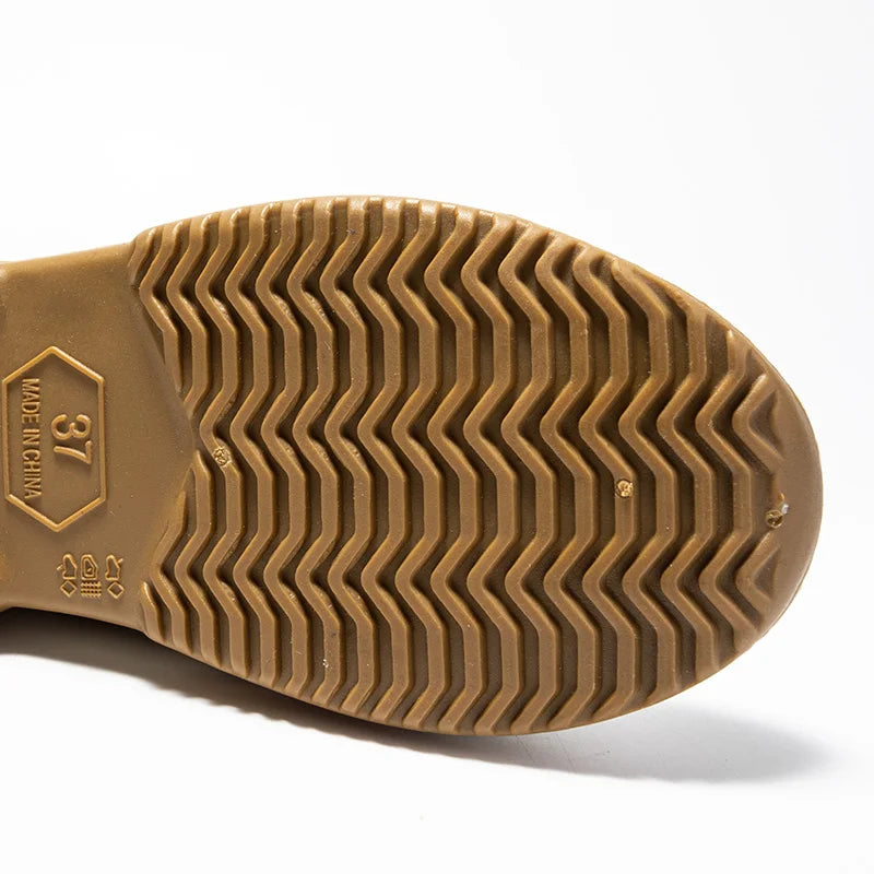 HydroStep | Waterdichte enkellaarzen voor dames – antislipzool, treklipje, comfortabele regenlaarzen