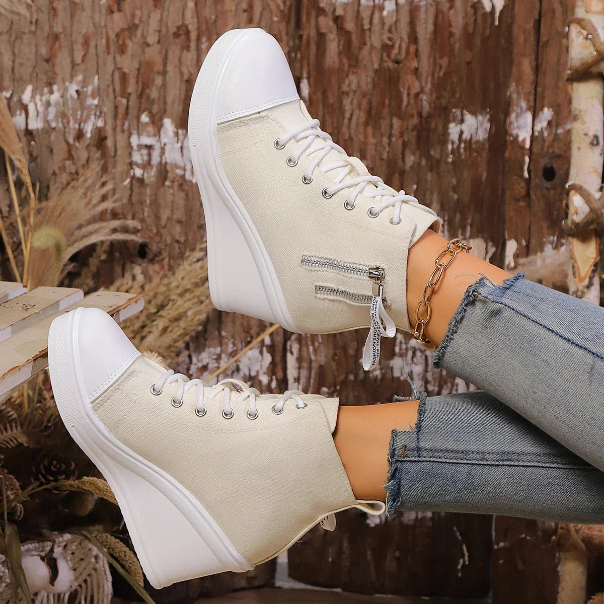 Ventra | Elegante damesschoenen met sleehak - Casual Comfort, Platform Schoenen